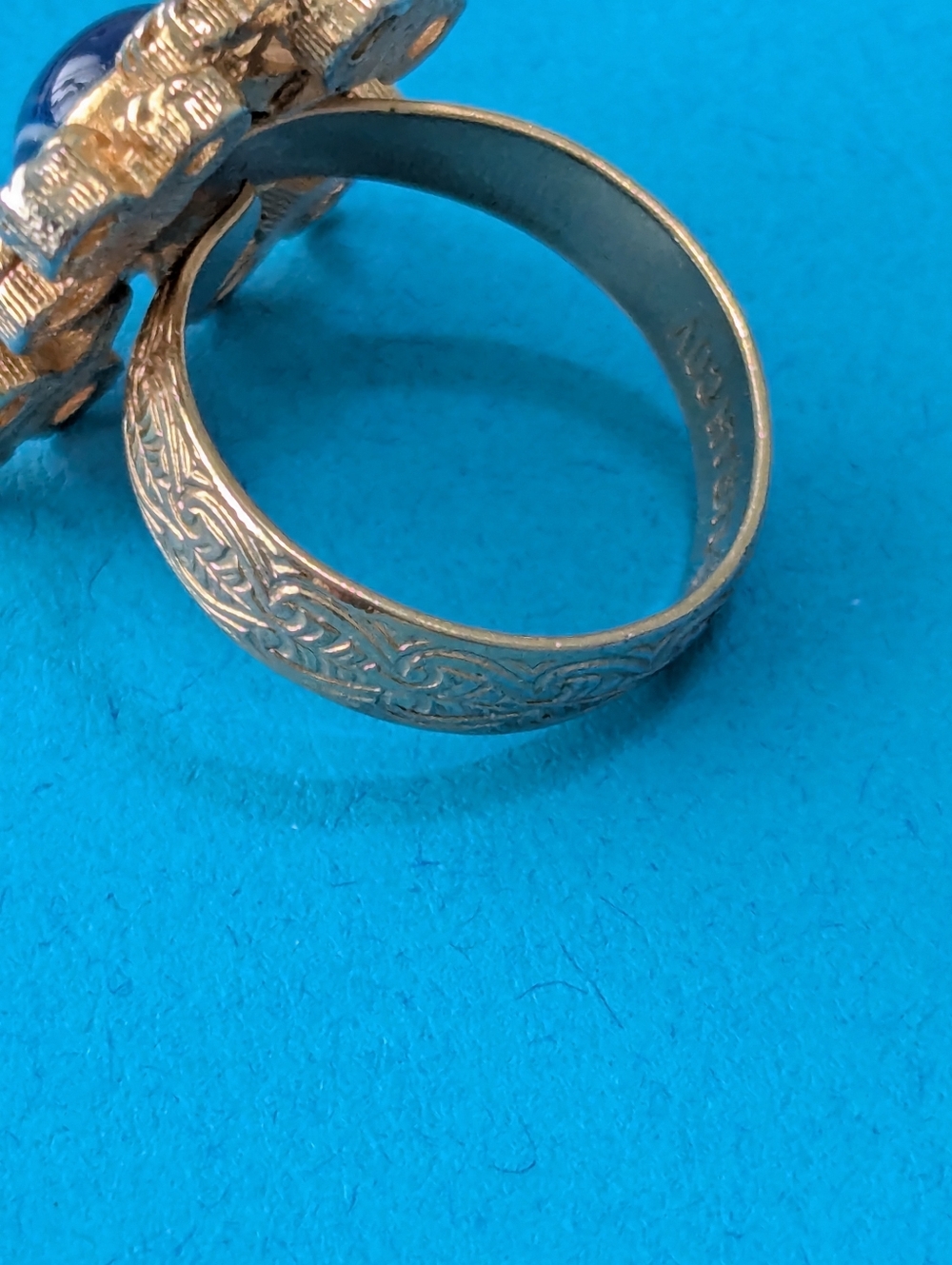 Rare Vintage 1975 Sarah Coventry "Victoria Blue" Maltese Cross & Ring! - Picture 6 of 8